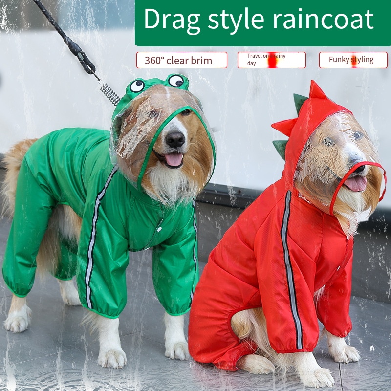 Dog Raincoat - معطف واق من المطر للكلاب مقاوم