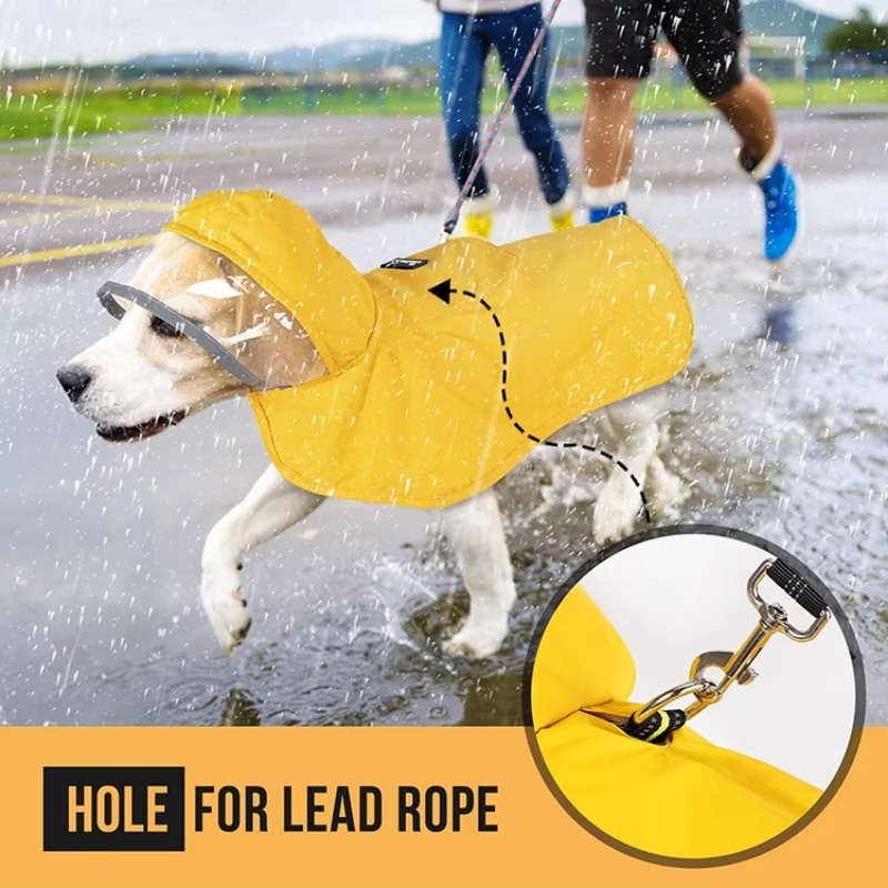 معطف واقٍ من المطر للكلاب مطبو - مراجعة Dog Raincoat وسعره