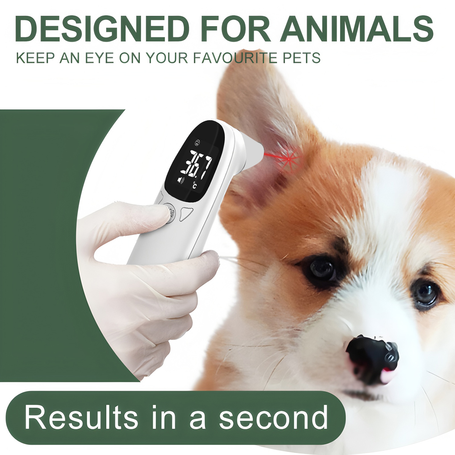 ميزان حرارة رقمي للأذن للحيوان - مراجعة Pet Supplies App وسعره
