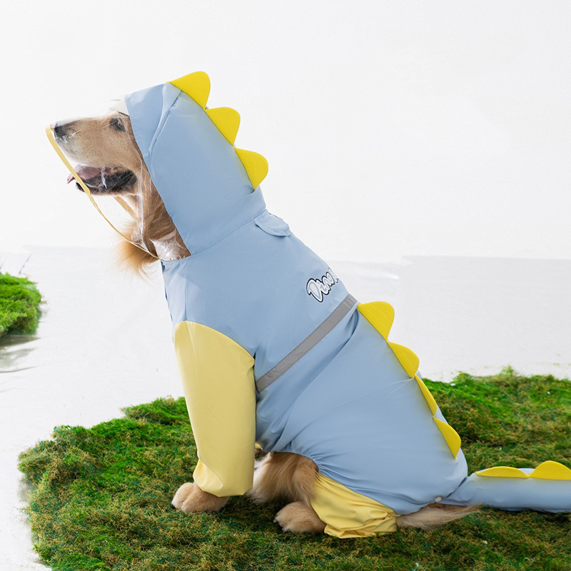 كبير الكلب ديناصور معطف واق من - مراجعة Dog Raincoat وسعره