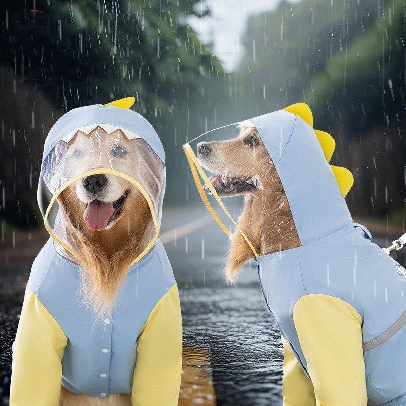 كبير الكلب ديناصور معطف واق من - مراجعة Dog Raincoat وسعره